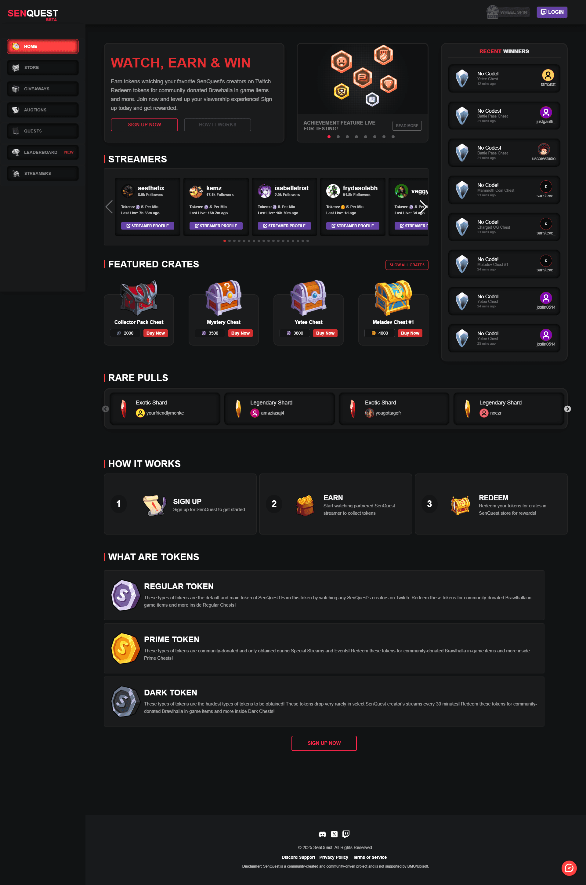 Twitch Game Rewards Platform